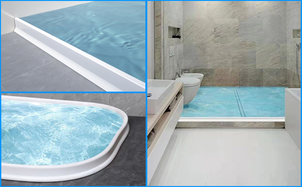 78 Inch Collapsible Shower Water Dam,Shower Stopper Barrier And ... regarding Understanding Water Containment Systems in Modern Walk-In Showers