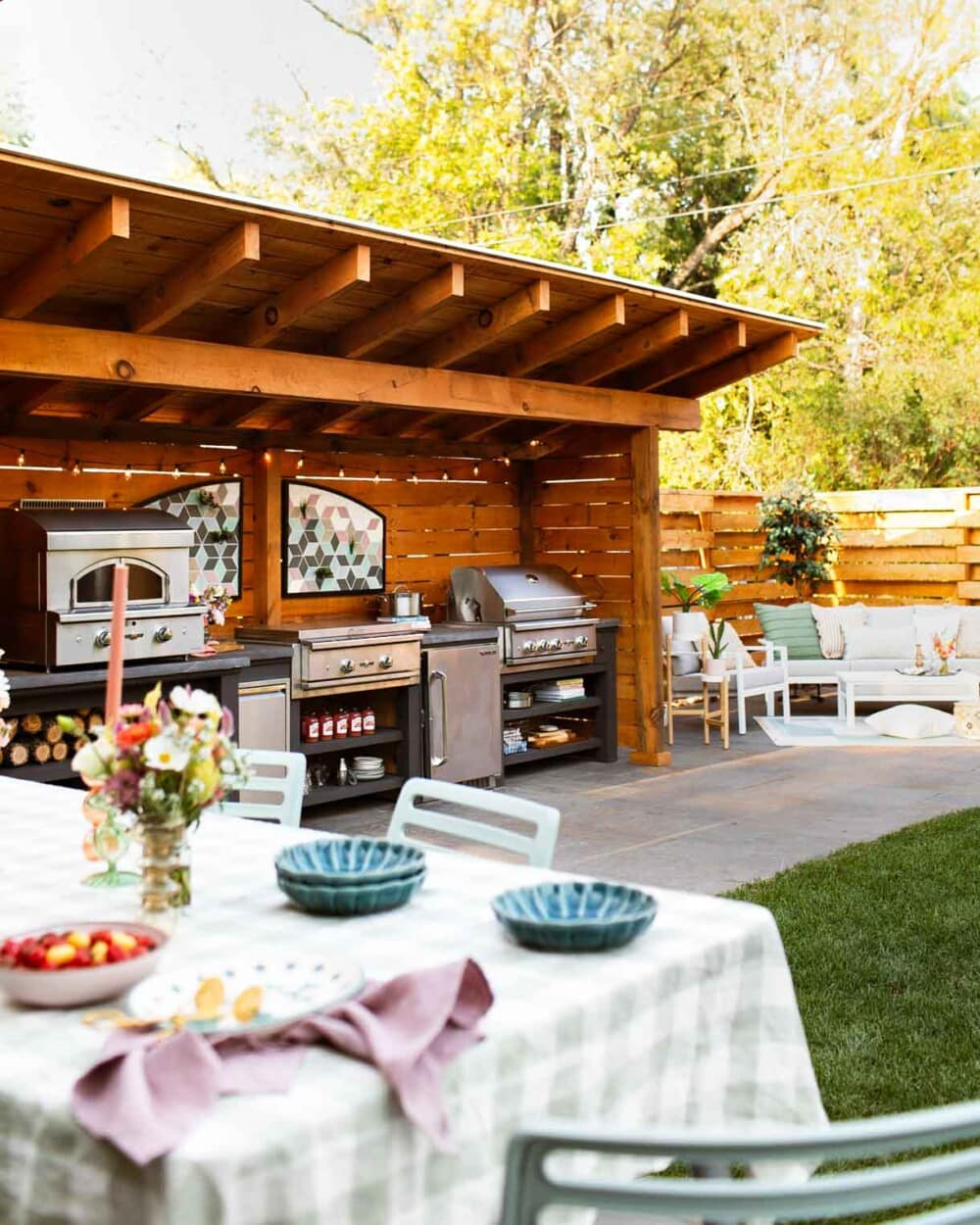 Beautiful &amp; Functional Covered Outdoor Kitchen Design for How to Design an Outdoor Kitchen That Extends Your Home’s Living Space