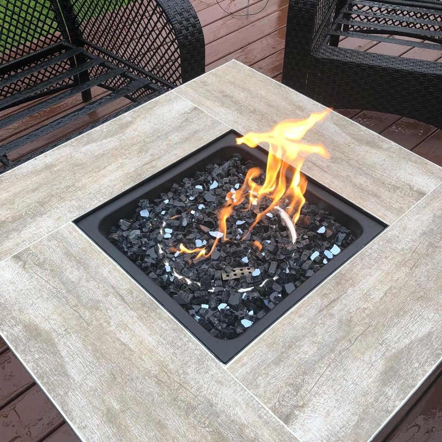 Choosing The Right Fire Pit Rocks For Your Outdoor Space | Realicozy pertaining to Outdoor Fire Glass Design