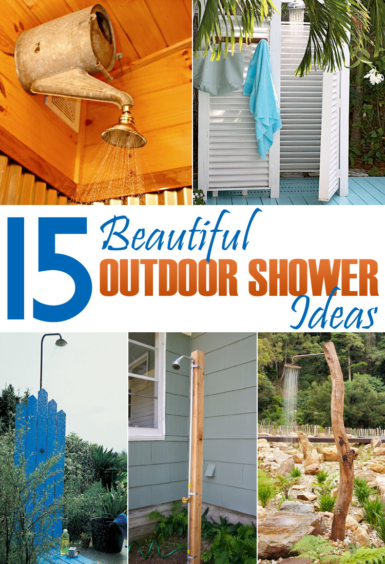 Diy Projects And Crafts — 15 Beautiful Diy Outdoor Shower Ideas → for Budget Friendly DIY Outdoor Shower Projects You Can Finish This Weekend