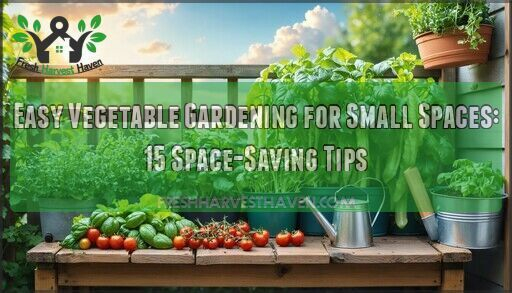 Easy Vegetable Gardening For Small Spaces: 15 Space-Saving Tips within Outdoor Vegetable Garden Design