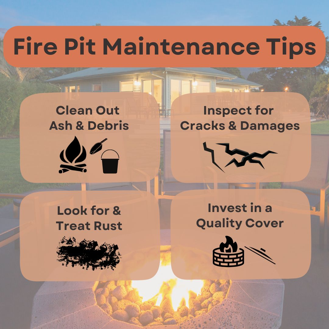 Fire Pit Maintenance Tips - Ormond Beach Fl - Port Orange Fl - Orlando ... for Why Your Fire Pit Cleanup Is Harder Than It Needs to Be