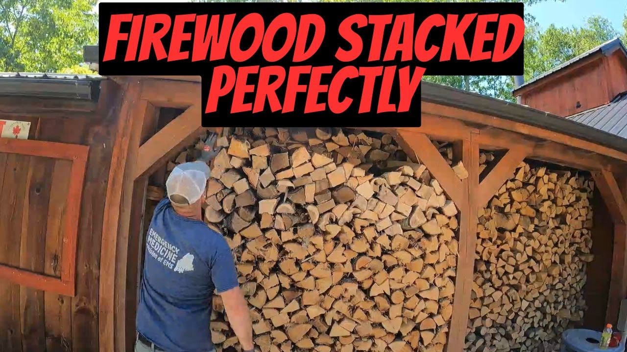 Firewood Stacked Perfectly - Youtube with regard to Outdoor Fire Log Design