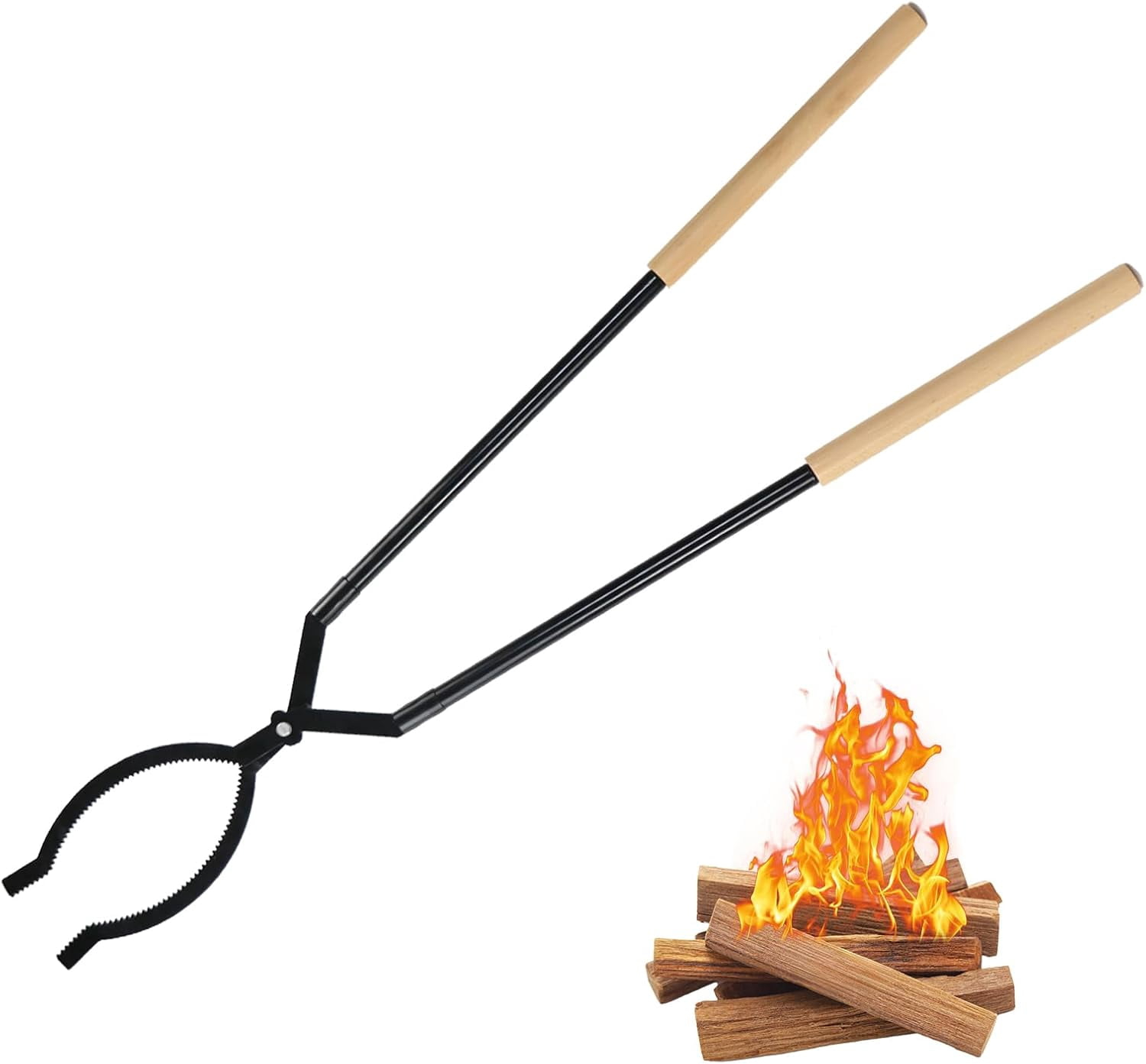 Balancing Form and Function in Scissor Style Outdoor Fireplace Tongs