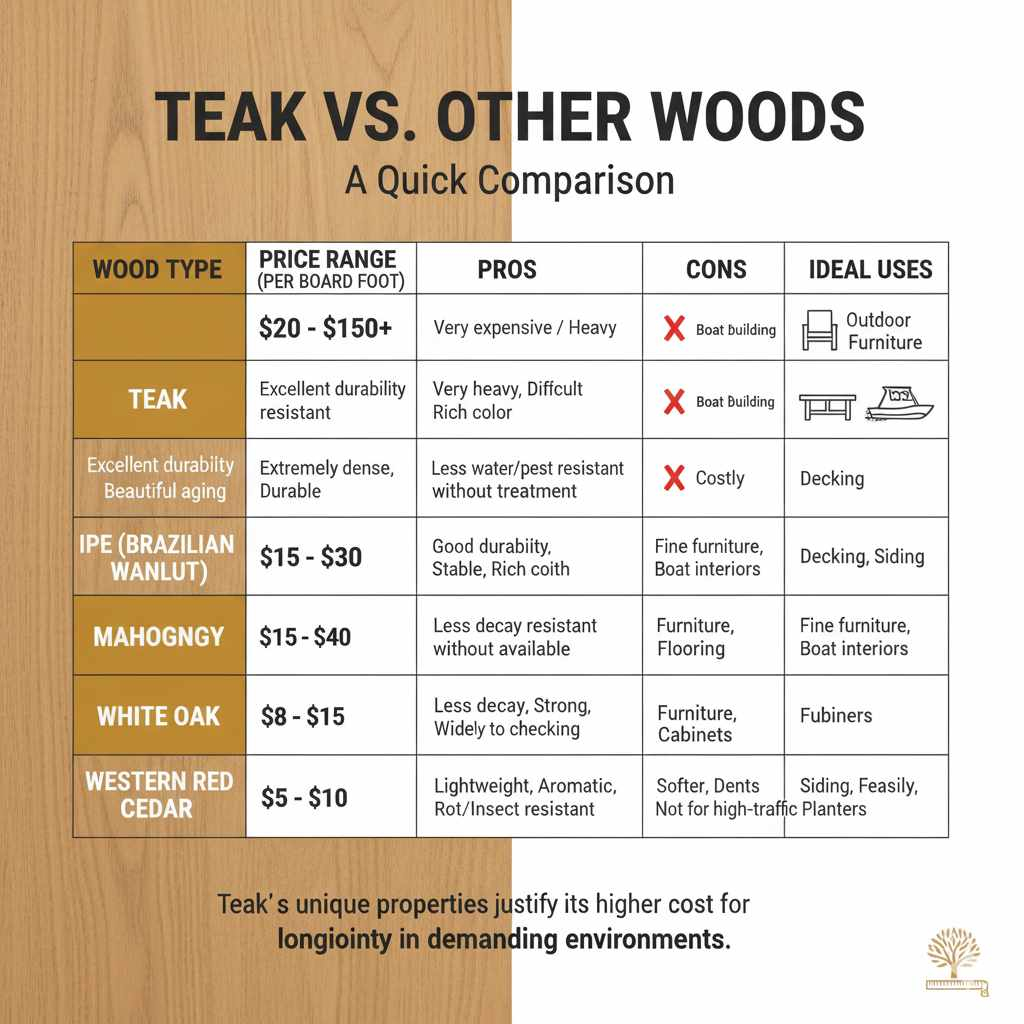 How Much Is Teak Wood: Essential Guide Revealed regarding The Real Cost of Maintaining Natural Wood Versus Modern Alternatives in 2026