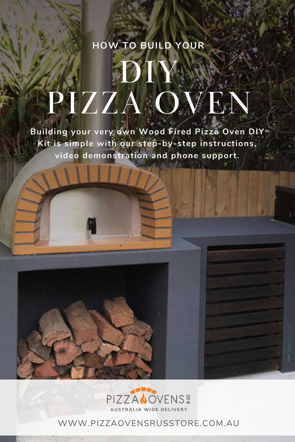 How To Build A Pizza Oven With The Wood Fired Pizza Oven Diy Kit ... with regard to Outdoor Pizza Oven Design