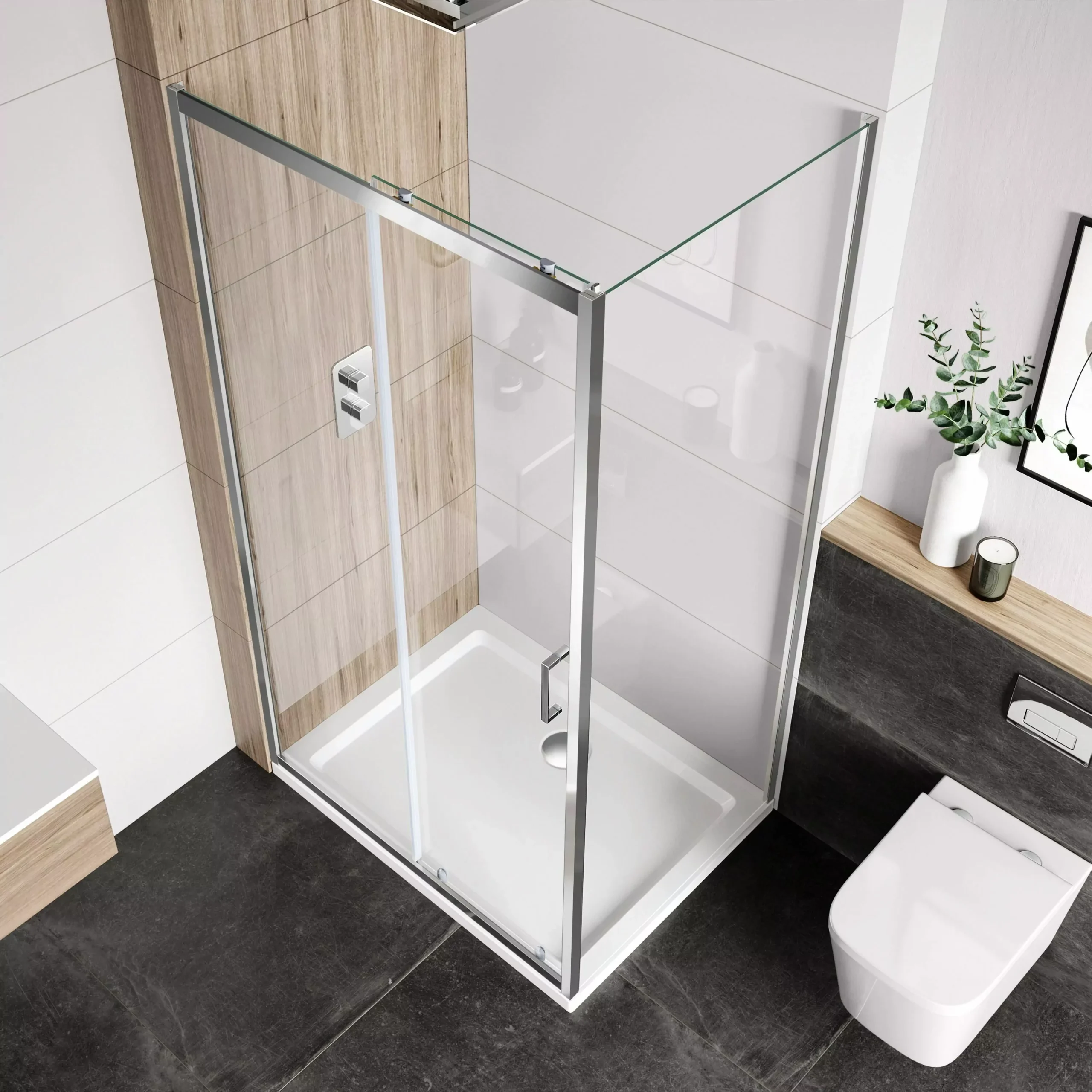 How To Fit A Walk-In Shower Enclosure: Tools, Measurements, And ... with regard to Shower Door Design