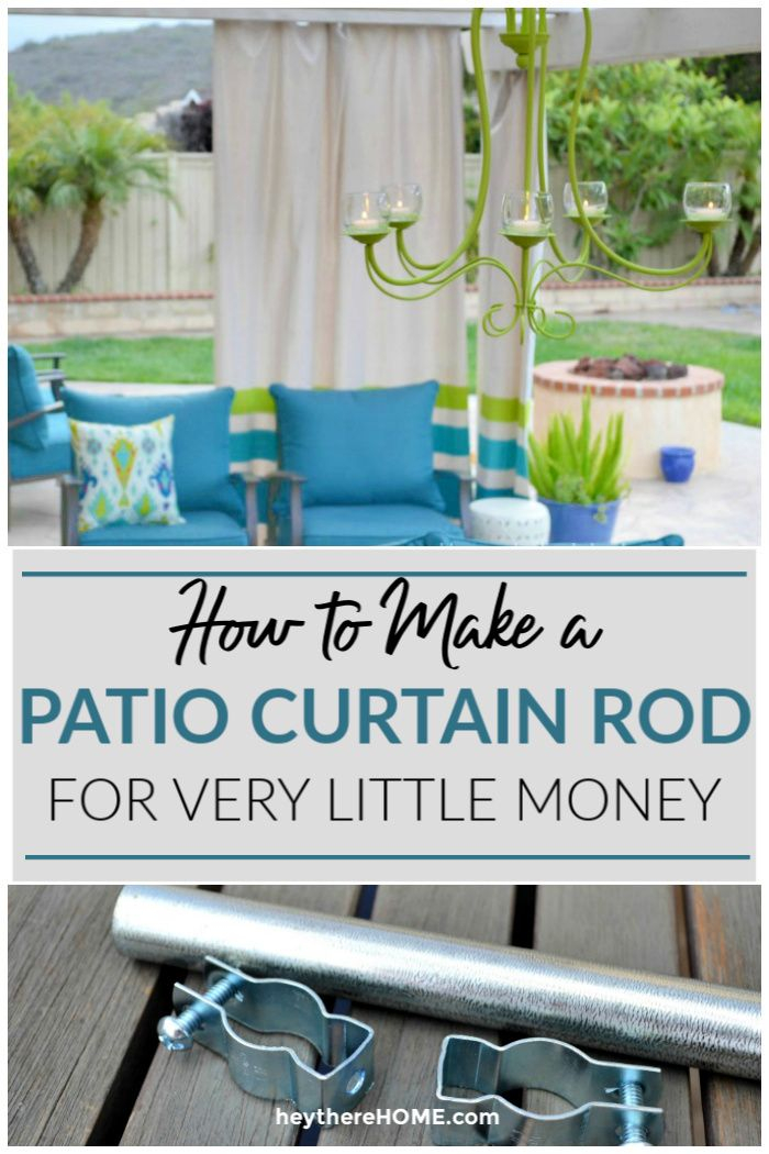 How To Make An Outdoor Curtain Rod For Very Little Money | Outdoor ... with Why Your Outdoor Curtain Rods Keep Rusting and How to Fix It for Good