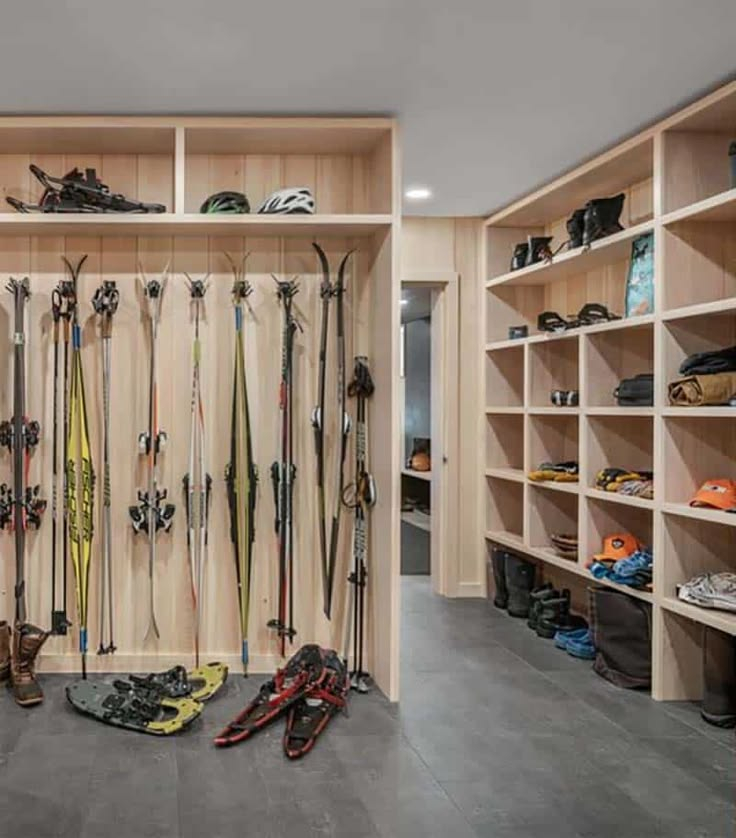 Inside This Spectacular Ski House With A Scenic Overlook Of Sugarloaf ... regarding The Secret to Planning Practical Walk In Closets for Heavy Ski Equipment Storage