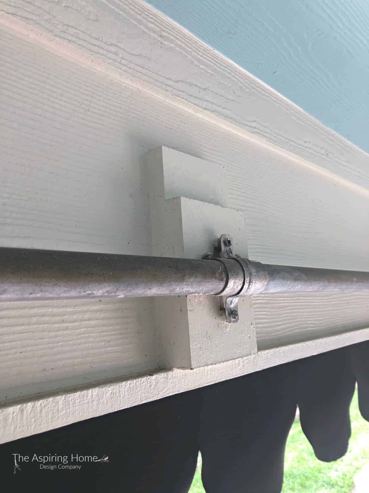 Make This Diy Outdoor Curtain Rod | The Aspiring Home Interiors in Outdoor Rod Design