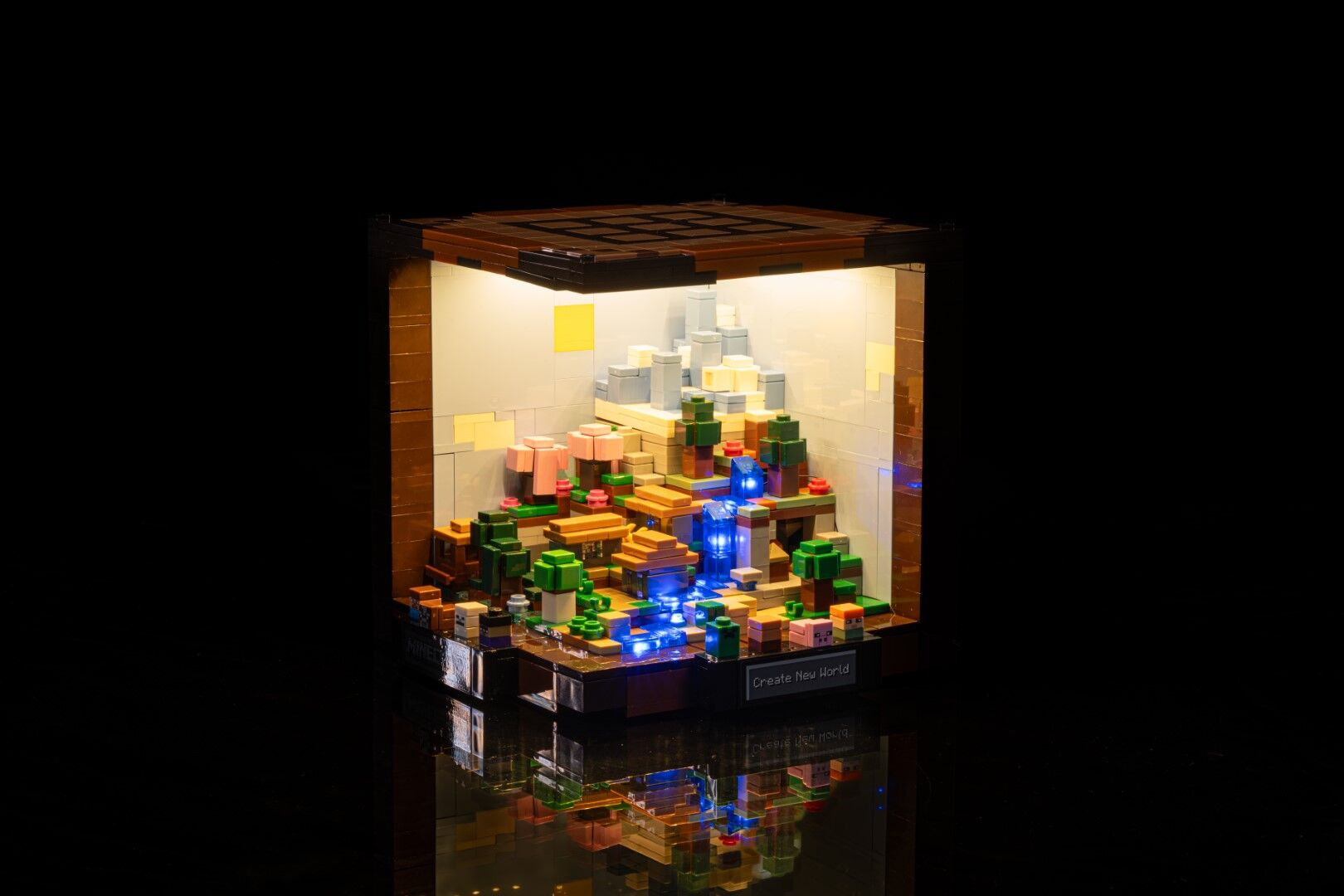 Minecraft Crafting Table 21265 Led Lighting Kit – Glow Bricks throughout Buffet Lighting Design