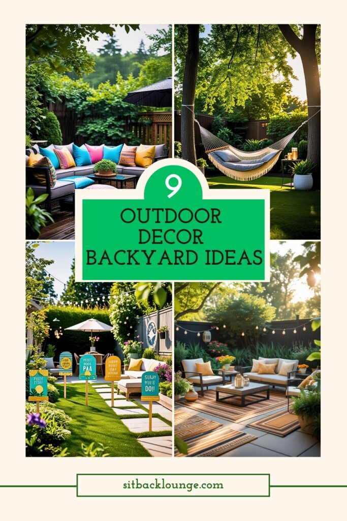 Outdoor Decor Backyard Ideas That Turn Any Yard Into A Cozy Escape You ... with Outdoor Lounge Design