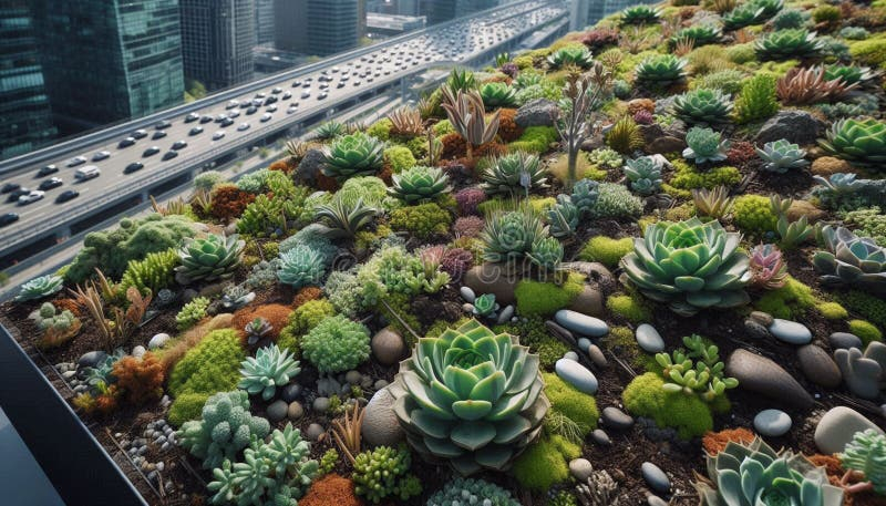 Transforming Urban Spaces with Colorful and Resilient Rooftop Succulent Gardens