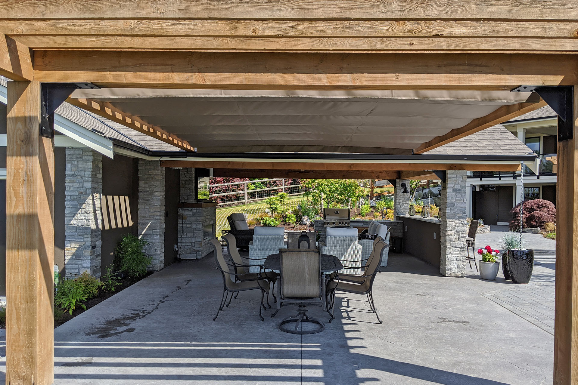 Retractable Canopies, Langley - Shadefx in Why Retractable Canopies Are Changing How We Design Outdoor Living Areas