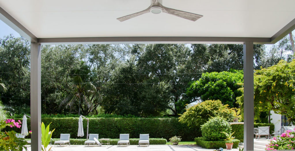 Selecting The Right Fan For Your Pergola - Azenco Outdoor regarding Creating a Breezy Pergola Space with Proper Fan Selection