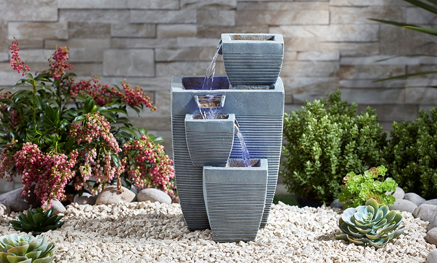 Serenity Cascading Water Feature In Three Designs | Groupon with regard to Bringing Serenity Home with Simple Water Feature Design Tips for Beginners