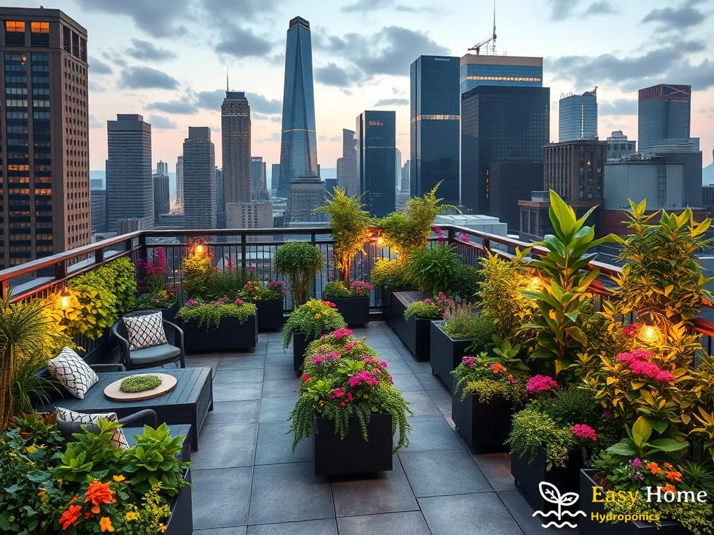 The Rise Of Hydroponic Gardening In Urban Rooftop Spaces - Easy Home ... with regard to Transforming Urban Spaces with Colorful and Resilient Rooftop Succulent Gardens