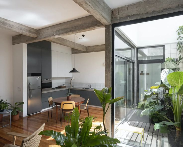 This Lush Buenos Aires Home Cleverly Blurs The Boundaries Between ... within Outdoor Courtyard Design