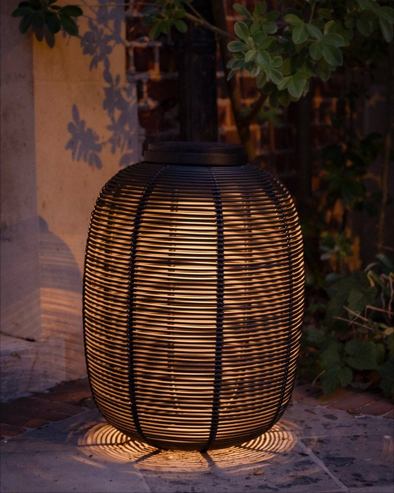 Tika Solar Powered Wicker Lantern By Vincent Sheppard in Transforming Outdoor Spaces with Weather Resistant Wicker Lanterns