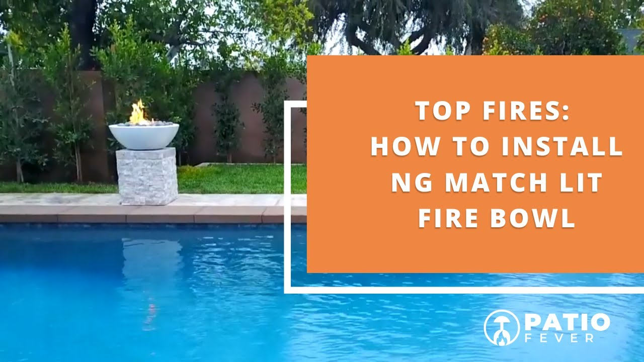 Top Fires: How To Install A Match Lit Natural Gas Fire Bowl - Youtube inside Outdoor Fire Bowl Design
