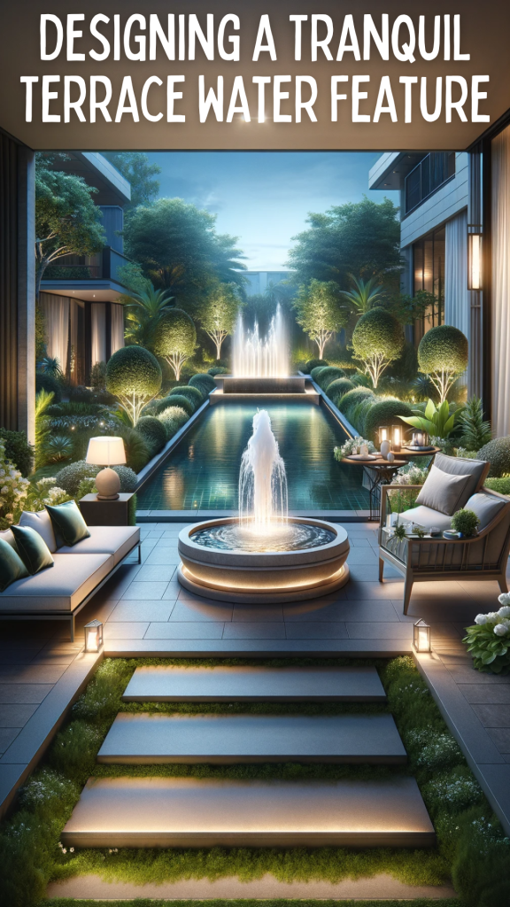 Transform Your Outdoor Space: Designing A Tranquil Terrace Water ... pertaining to Outdoor Water Garden Design