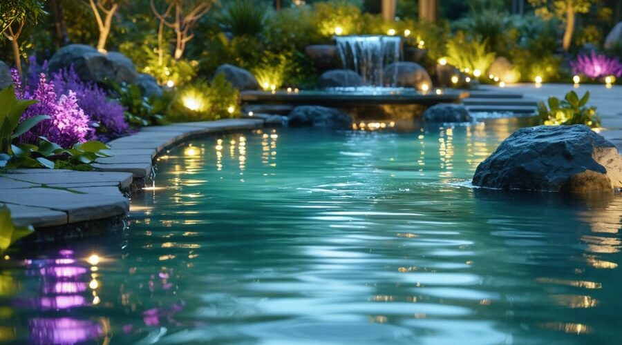 Transform Your Water Feature With Smart Outdoor Lighting (Simple Expert ... inside Outdoor Water Feature Design