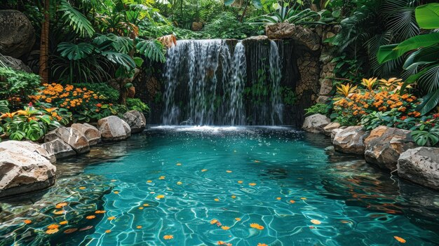 Creating a Serene Oasis with Waterfalls and Native Aquatic Plants