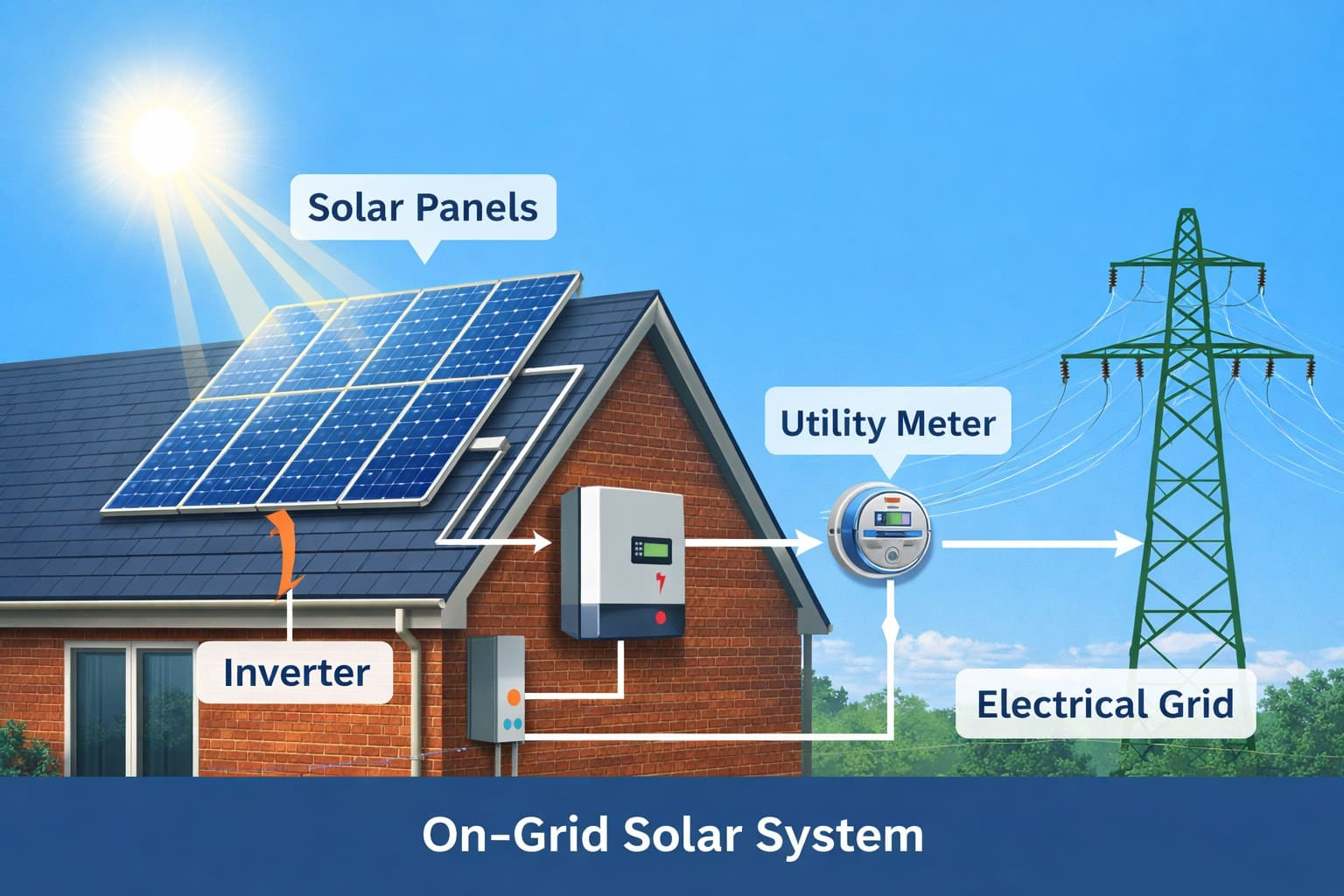 Unlock The Power Of On-Grid Solar Systems For Your Energy Needs - Hitek ... pertaining to How Modern Grid Technology Is Making Residential Solar More Reliable Than Ever
