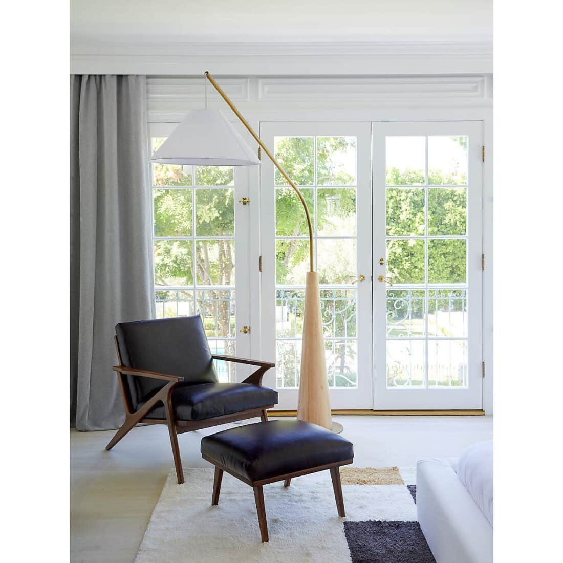 Wood Elegance Arc Floor Lamp - Luxe Haven inside Arc Lamp Design