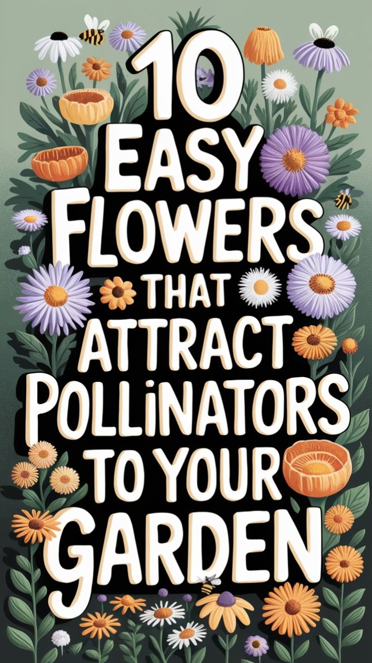 10 Easy Flowers That Attract Pollinators To Your Garden | Easy To Grow ... pertaining to Easy Garden Plans That Attract Tons of Pollinators to Your Yard This Year
