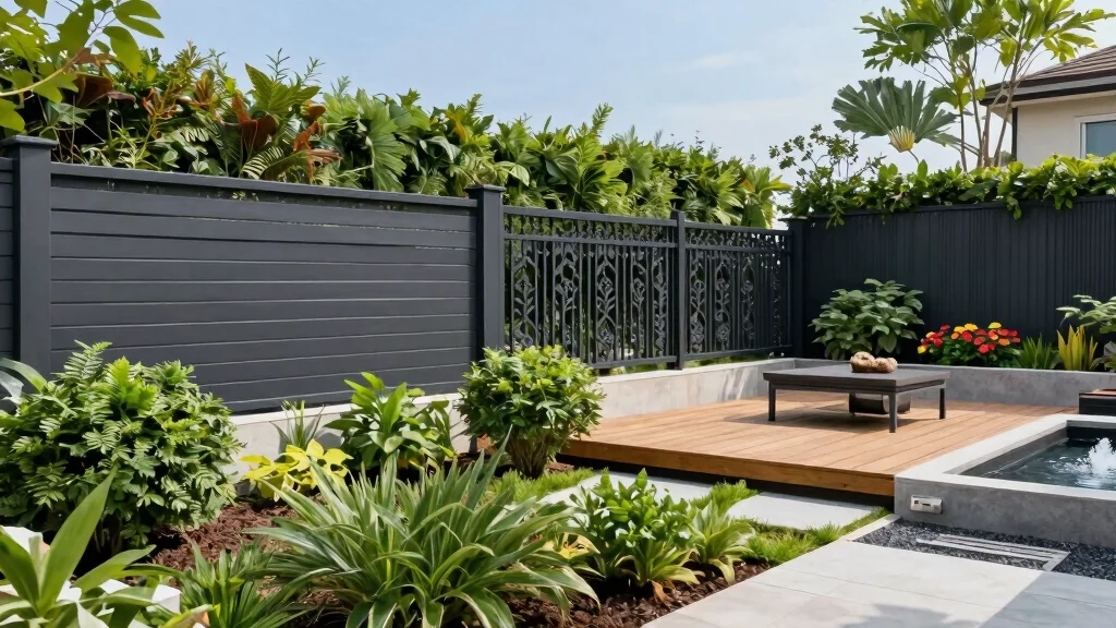 12 Metal Fence Ideas For Modern And Low Maintenance Yards - Blossivio in Why Landscape Designers Are Turning To Sleek Metal Panels For 2026 Yards