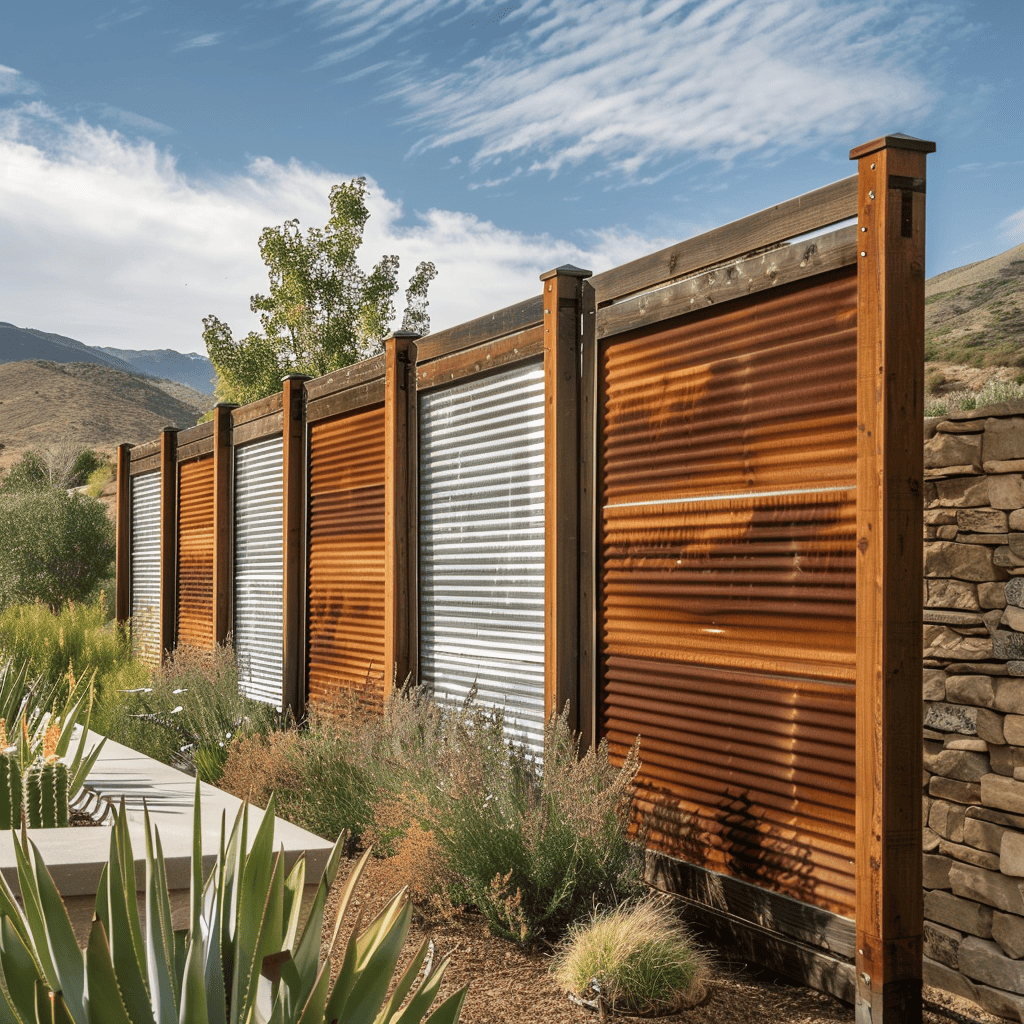 19 Metal Fence Ideas: Enhancing Your Yard With Style And Security ... with Why Landscape Designers Are Turning To Sleek Metal Panels For 2026 Yards