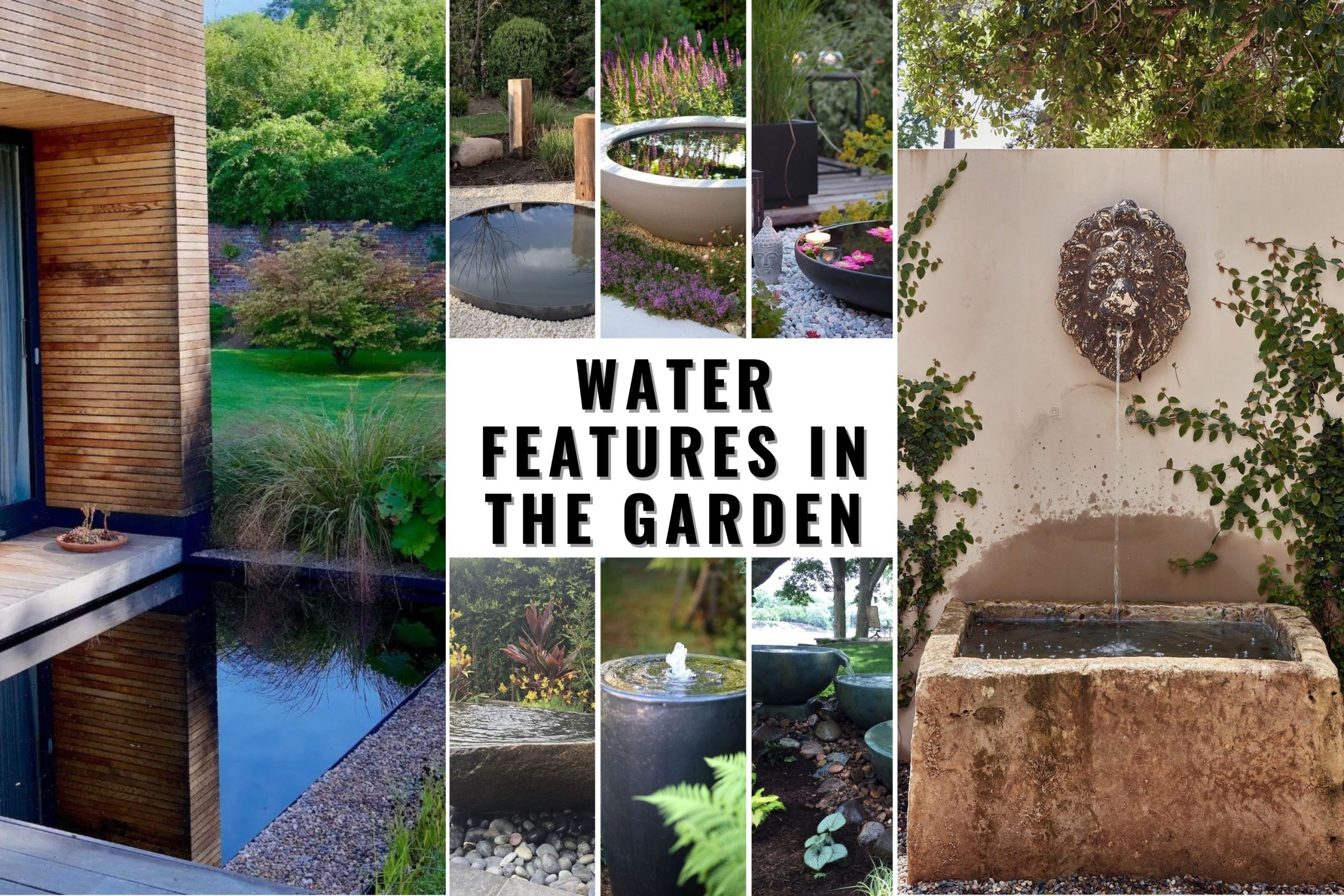 24 Stunning Water Features In The Garden To Transform Your Outdoor ... in Fountain Design