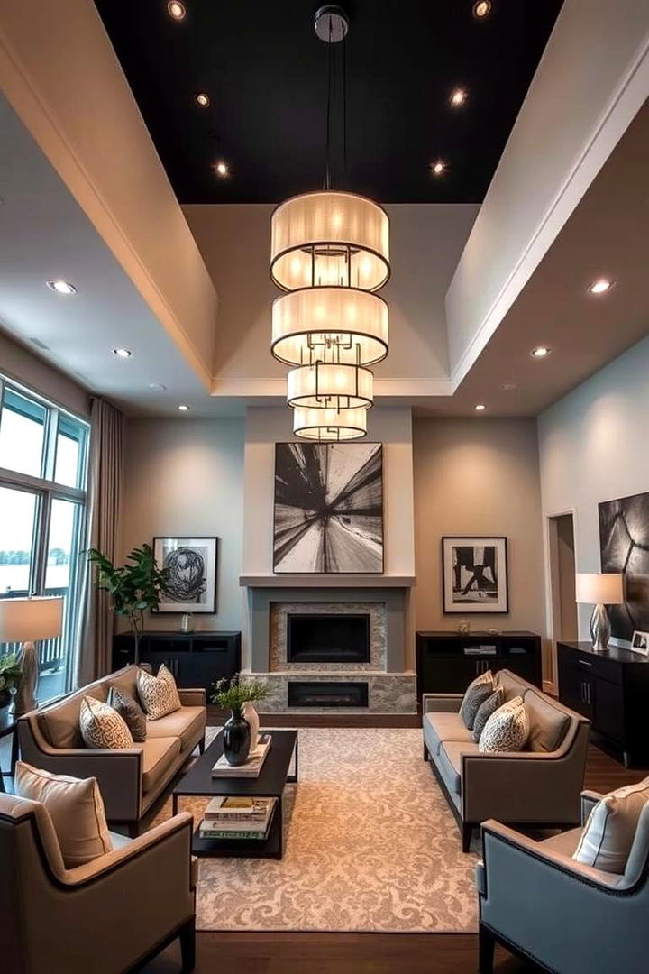 The True Impact of Deep Colors and Statement Lighting on Your Overhead Spatial Depth