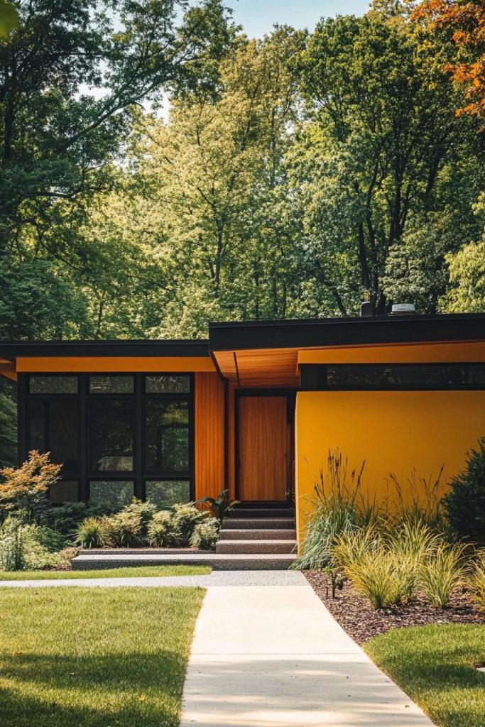 40 Colorful Mid-Century Modern House Exteriors inside Real Stories of Families Who Completely Transformed Their Mid-Century Exteriors