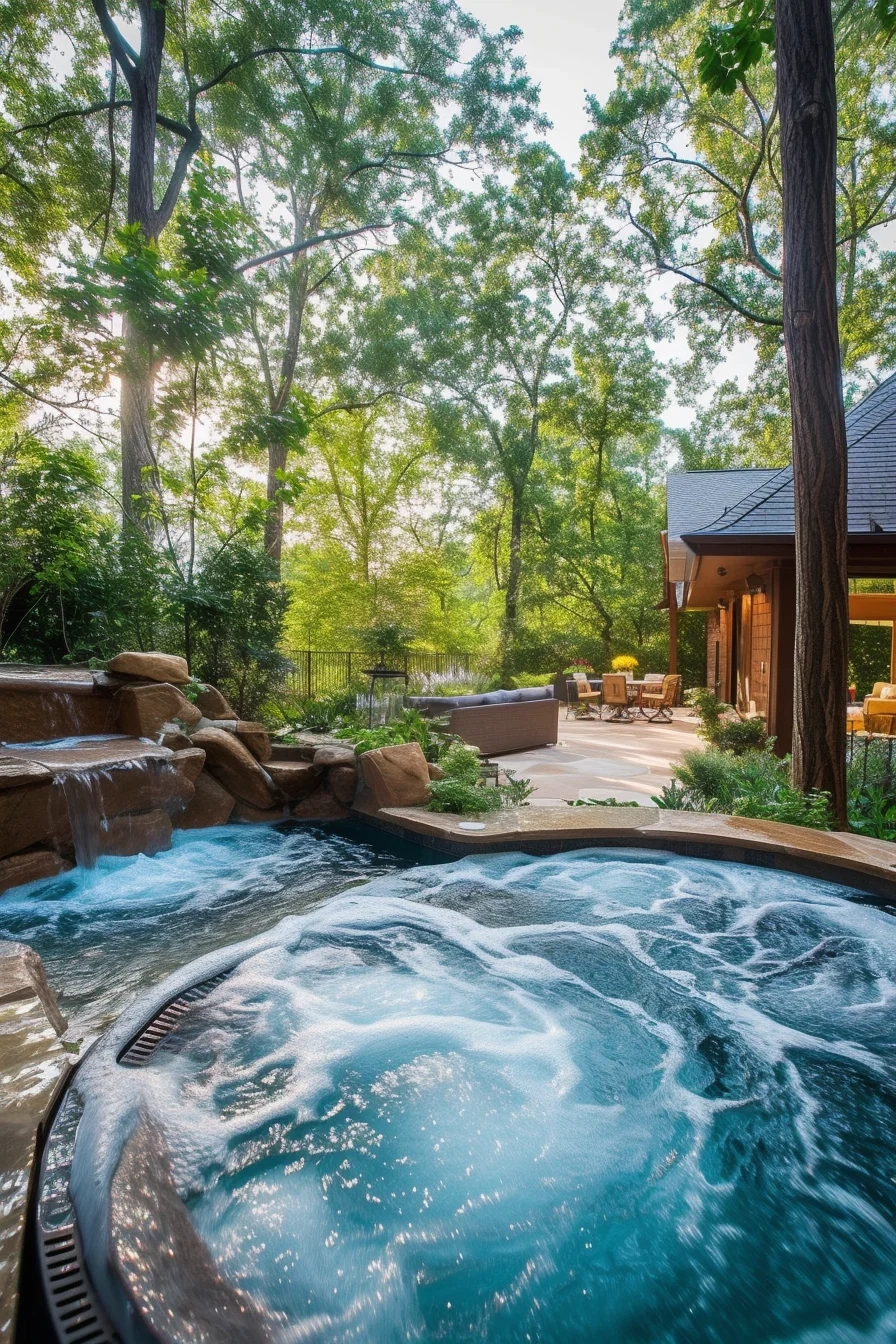 55 Captivating Backyard Pool Ideas For Your Outdoor Oasis regarding Hot Tub Design