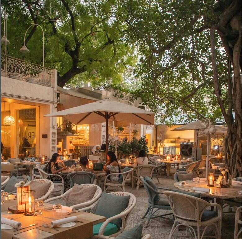 8 Open Air Restaurants In Mehrauli You Must Try inside Outdoor Dining Area
