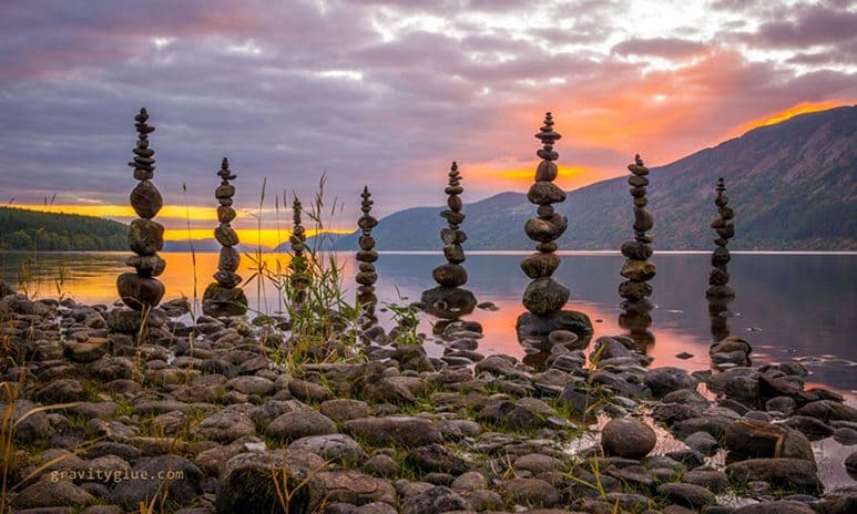 Artist Creates Gravity Defying Art That Requires Immense Focus with regard to Lodge Design