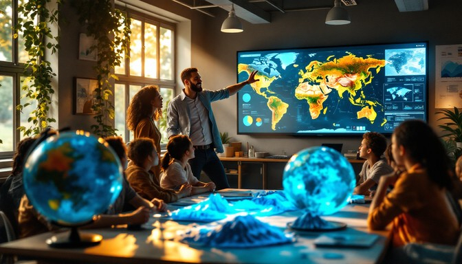 Free Geography Meets Technology Image - Geography, Education ... intended for Globe Design