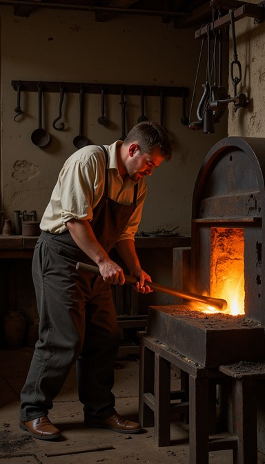 Free Traditional Forge Craftsmanship Image - Blacksmith, Forge ... intended for Iron Light Fixture