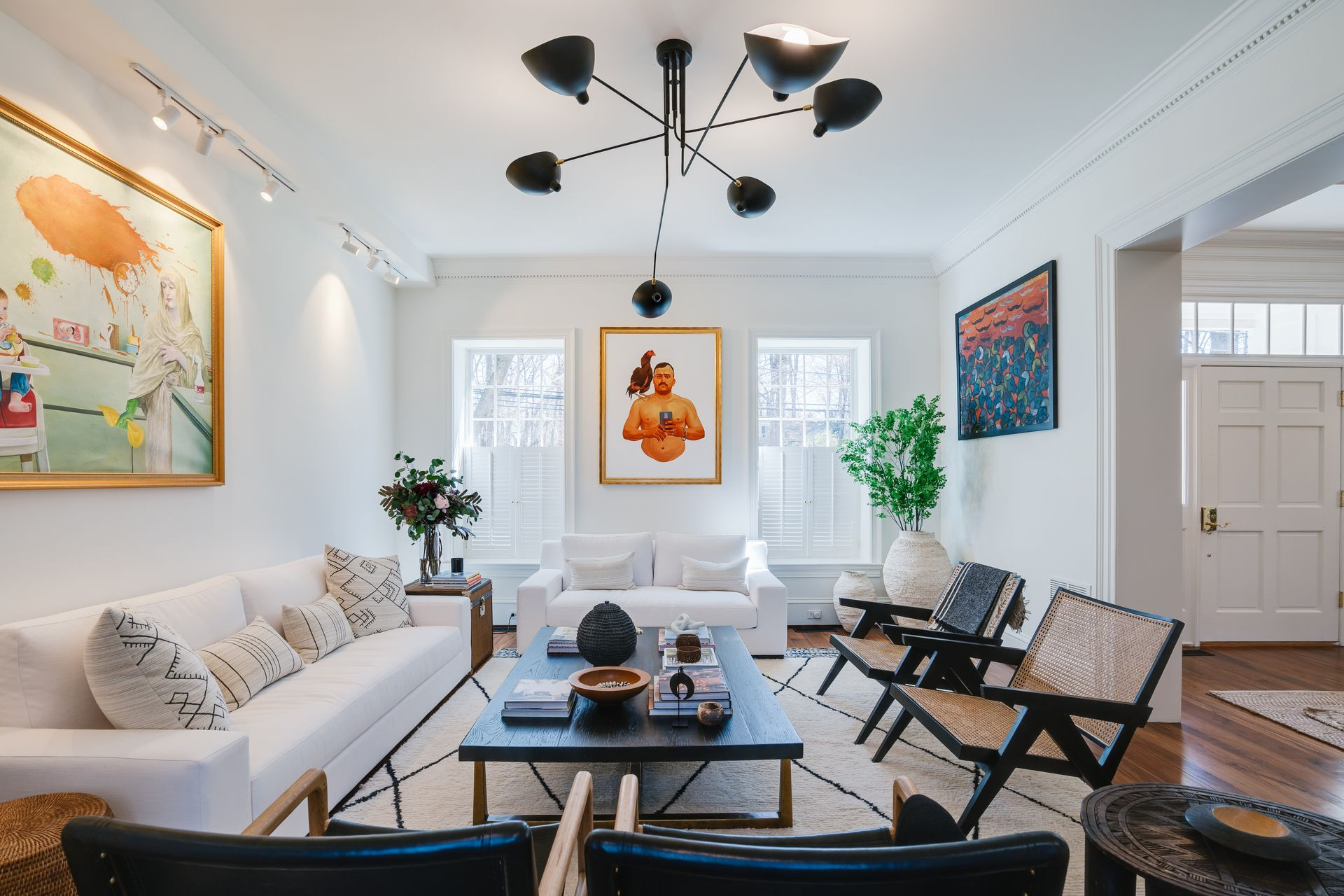 How Do You Make Overhead Lighting Less Harsh? | Livingetc for The True Impact of Deep Colors and Statement Lighting on Your Overhead Spatial Depth
