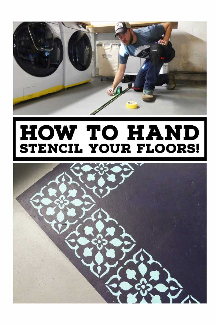 How To Add A Floor Stencil - Lazy Guy Diy regarding Painted Floor Design
