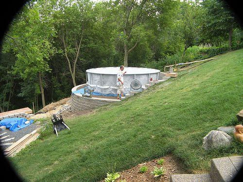 How To Build A Pool On A Sloped Yard inside Infinity Pool Design