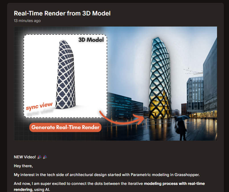 How To Create Real-Time Renders Using Ai (Synced To 3D Model) - Design ... with 3D Rendering Design
