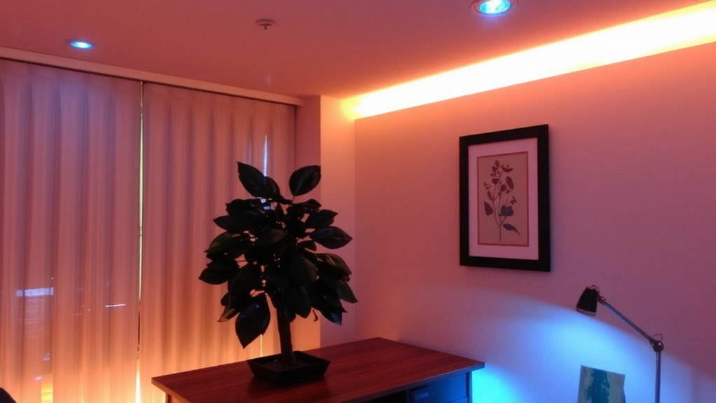 How To Use Ambient Lighting To Highlight Art And Plants For Biophilic ... regarding Layering Ambient Task and Accent Lights Without Overcrowding Your Ceiling