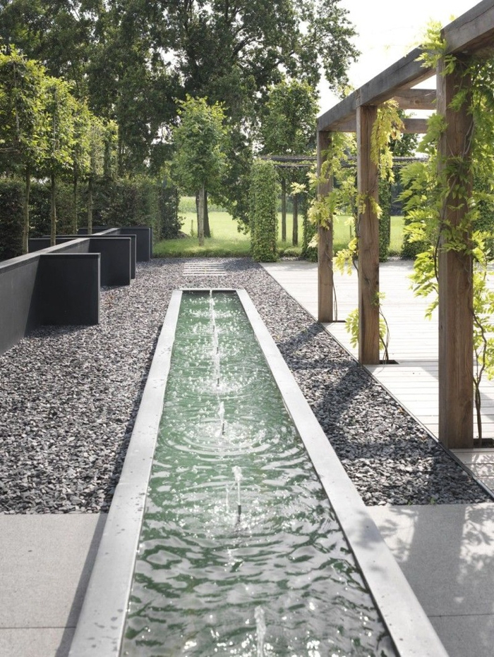 Landscape Design Ideas: Modern Garden Water Features - Design Milk in How Water Features Transform Modern Landscapes Into Peaceful Sanctuaries