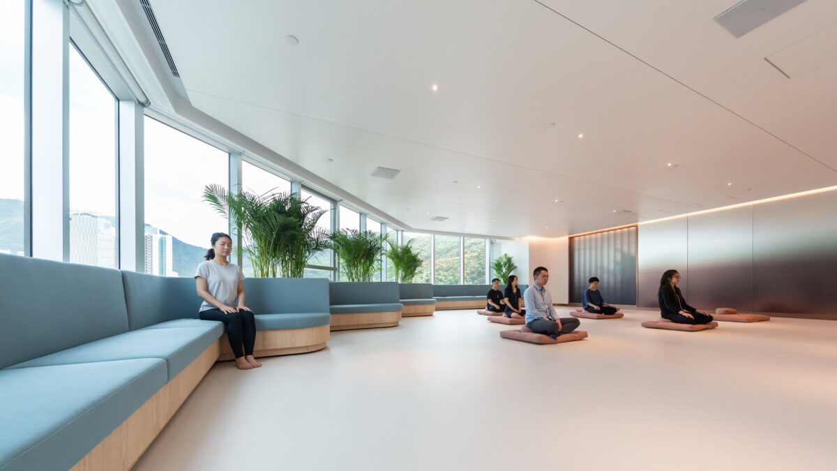 Meditation Room In Office with Prayer Room Design