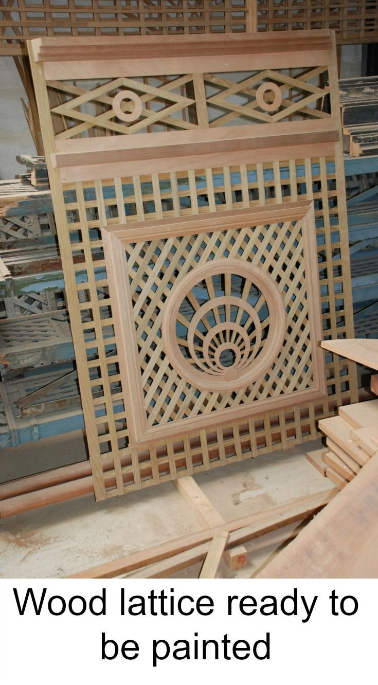Our Wood Lattice Ready To Be Painted. | Architectural Elements, Lattice ... with Arbor Design