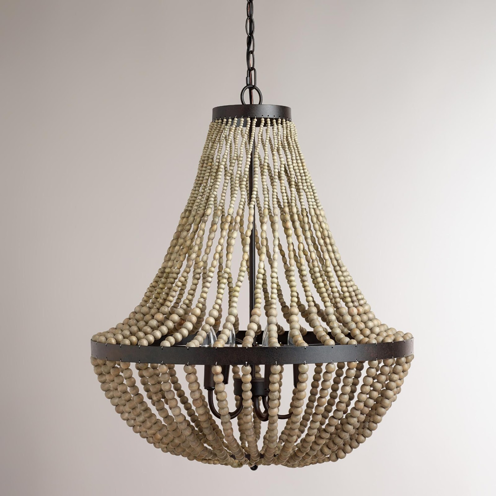 Pretty Beaded Chandelier Options | Thrifty Decor Chick | Thrifty Diy ... for Why Designers Are Obsessed with Artisan Beaded Chandeliers Right Now