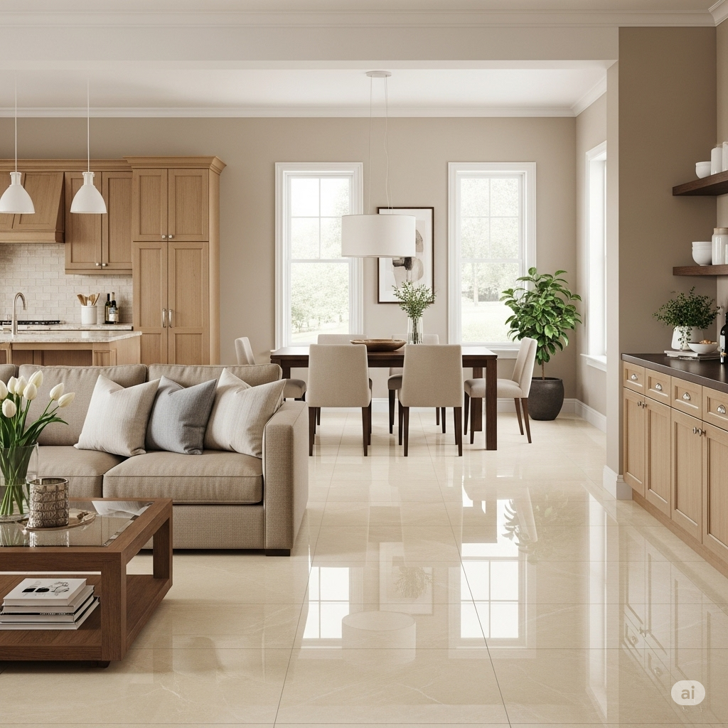 Tips For Matching Tile Flooring With Your Home’s Existing Interior ... regarding Floor Color Design